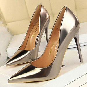 Pumps High Heels Silver - Easy Pickins Store