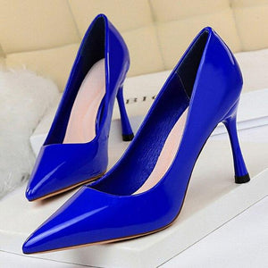 Pumps Leather High Heels - Easy Pickins Store
