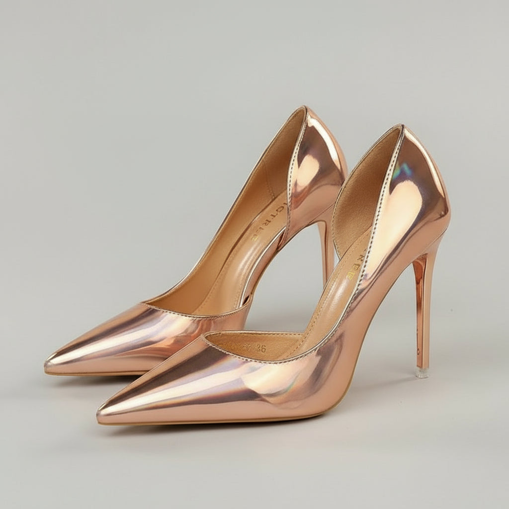 Pumps Leather High Heels Plus Sizes - Easy Pickins Store