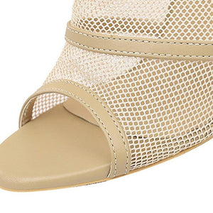 Pumps Mesh High Heels Buckle - Easy Pickins Store