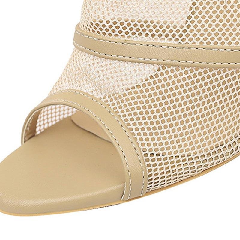 Pumps Mesh High Heels Buckle - Easy Pickins Store