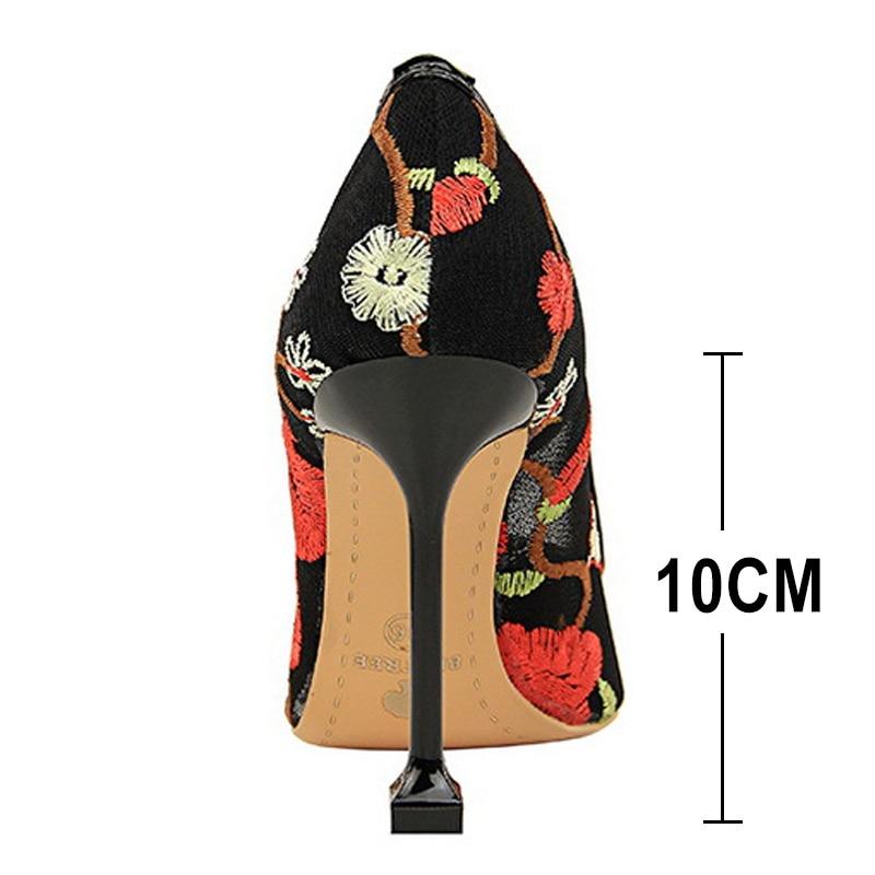 Pumps Mesh Hollow Extreme High Heels Lace - Easy Pickins Store