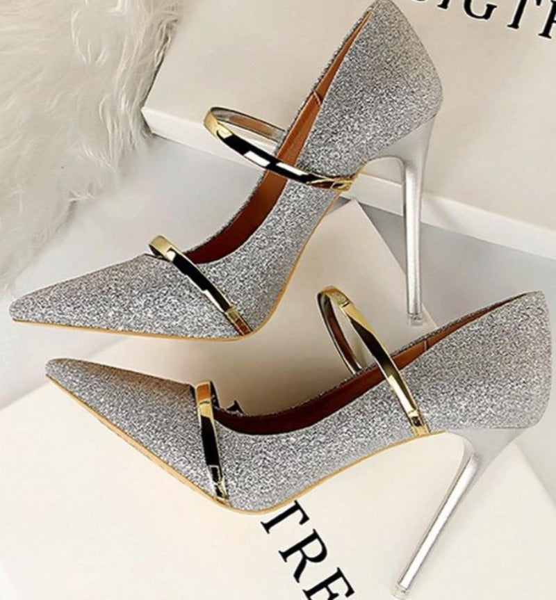 Pumps Sequin High Heels - Easy Pickins Store