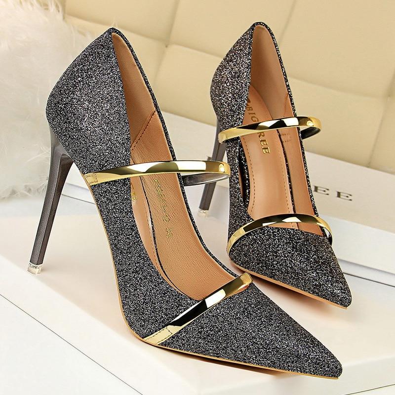 Pumps Sequin High Heels - Easy Pickins Store