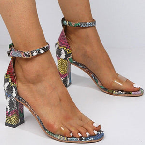 Pumps Snake High Heels Buckle Plus Sizes - Easy Pickins Store