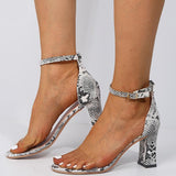 Pumps Snake High Heels Buckle Plus Sizes - Easy Pickins Store
