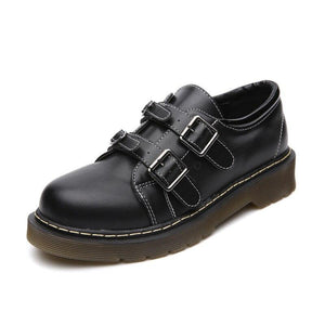 Punk Dark Platform Boots Bugle Retro Slope Lace Up Thick Sole - Easy Pickins Store