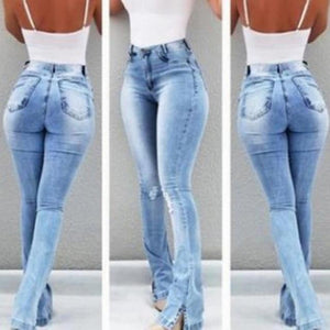 Push Up Stretch Bottom Jeans High Waist Skinny Denim - Easy Pickins Store