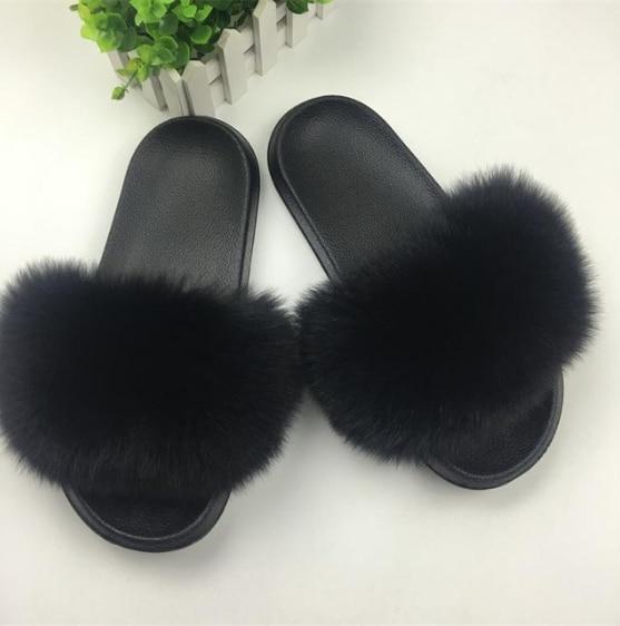 Raccoon Fur Flip Flops - Easy Pickins Store