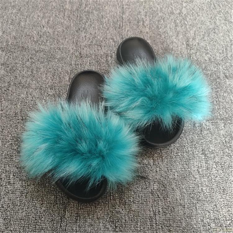Raccoon Fur Flip Flops - Easy Pickins Store