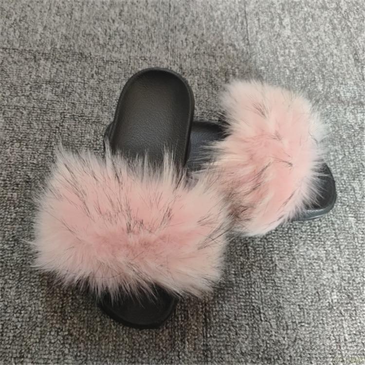 Raccoon Fur Flip Flops - Easy Pickins Store