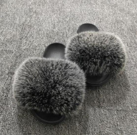 Raccoon Fur Flip Flops - Easy Pickins Store