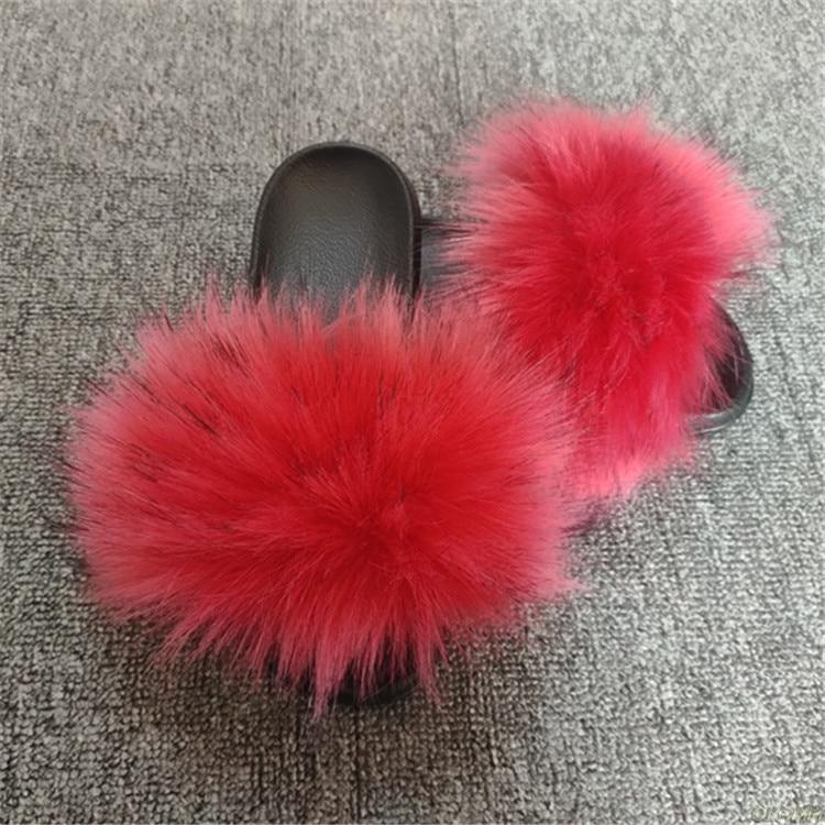 Raccoon Fur Flip Flops - Easy Pickins Store