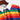 Rainbow Patchwork Button Turn-down Crop Top Pullover - Easy Pickins Store