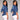 Retro Blue Jean Soft Denim Long Sleeve Shirt Tops Blouse - Easy Pickins Store