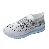 Rhinestone Sneakers Soft Sole Breathable - Easy Pickins Store
