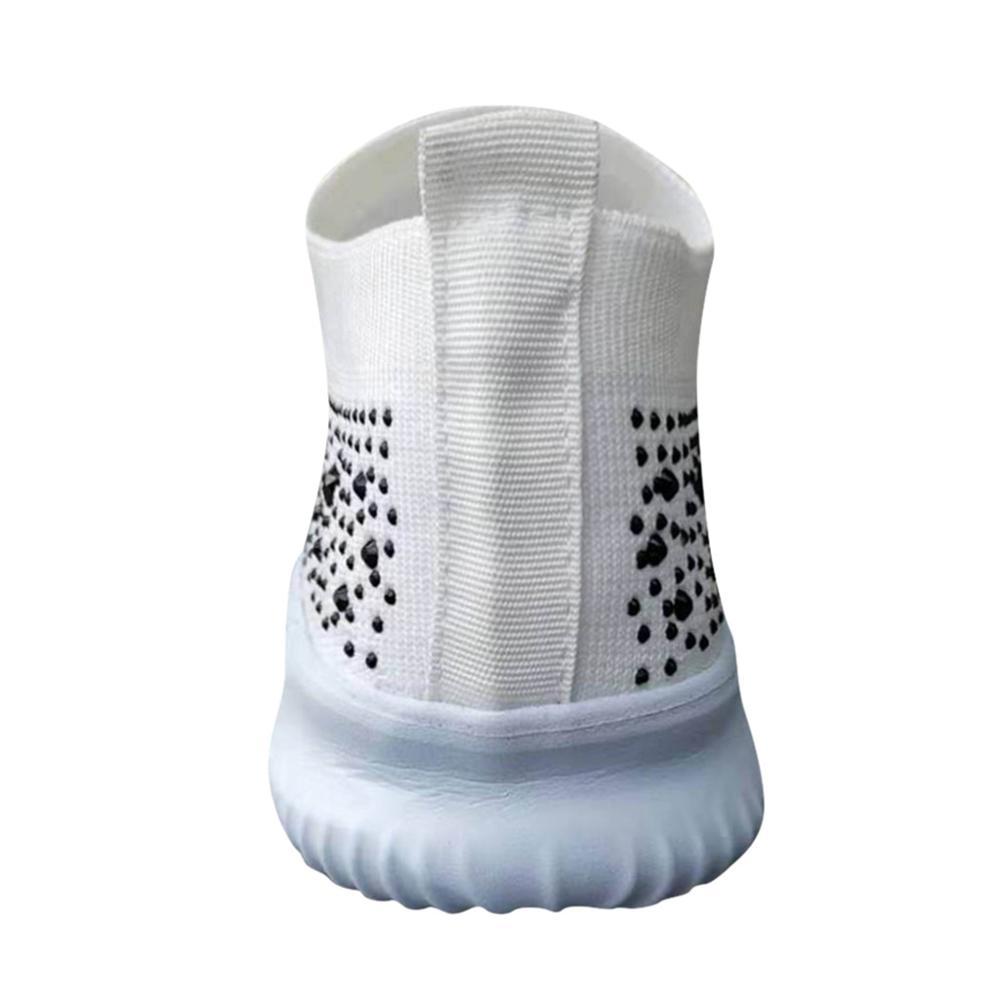 Rhinestone Soft Sole Breathable Sneakers - Easy Pickins Store