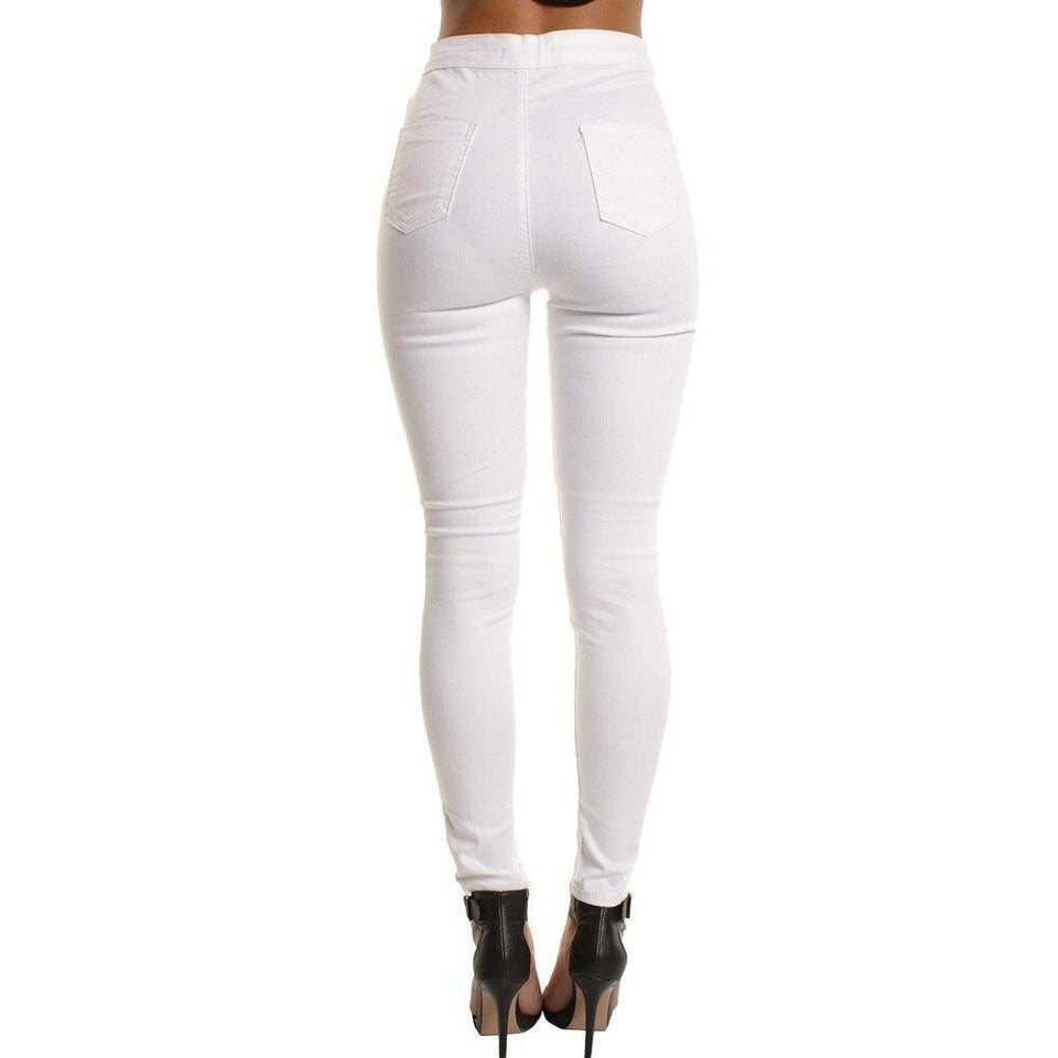 Ripped Casual Slim Hole Long Zippers Jeans - Easy Pickins Store