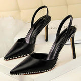 Rivet Pumps Pointed Toe High Heels Suede - Easy Pickins Store