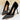 Rivet Rhinestone Women Pumps Suede High Heels Pointed - Easy Pickins Store