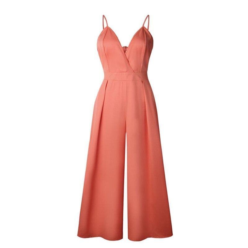 Rompers Jumpsuit Long Loose Backless - Easy Pickins Store