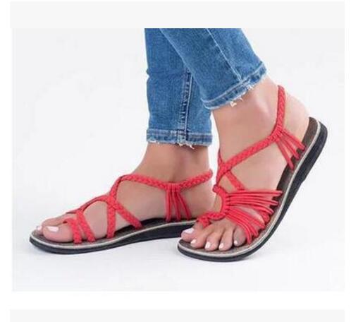 Rope Knot Toe Flat Sandals - Easy Pickins Store