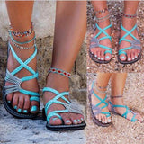 Rope Knot Toe Flat Sandals - Easy Pickins Store