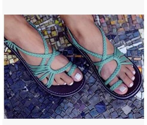 Rope Knot Toe Flat Sandals - Easy Pickins Store