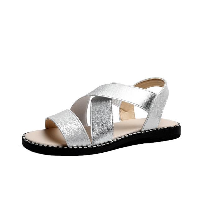 Sandals Flat Comfortable Ankle Hollow Round Toe Soft Sole Low Heels - Easy Pickins Store