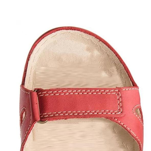 Sandals Flat Comfortable Ankle Hollow Round Toe Soft Sole Low Heels - Easy Pickins Store