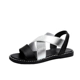 Sandals Flat Comfortable Ankle Hollow Round Toe Soft Sole Low Heels - Easy Pickins Store