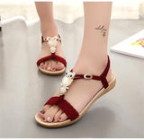 Sandals Flip Flops Gladiator Sandals Owl Slip Low Heels - Easy Pickins Store