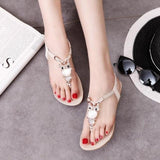 Sandals Flip Flops Gladiator Sandals Owl Slip Low Heels - Easy Pickins Store