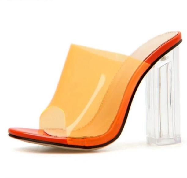Sandals Jelly Crystal Clear High Heels Pumps - Easy Pickins Store