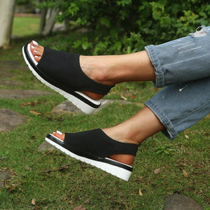 Sandals Plus Size Wedges Flip Flop High Heels - Easy Pickins Store