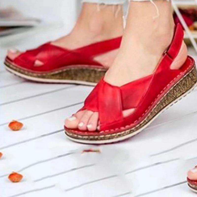 Sandals Plus Size Wedges Mid Heels Flip Flop Platform - Easy Pickins Store