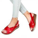 Sandals Plus Size Wedges Mid Heels Flip Flop Platform - Easy Pickins Store