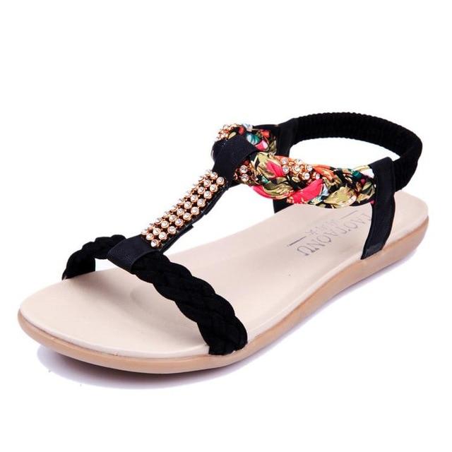 Sandals Slip-On Front & Rear Strap Flat Sole - Easy Pickins Store