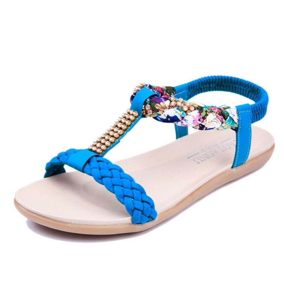 Sandals Slip-On Front & Rear Strap Flat Sole - Easy Pickins Store