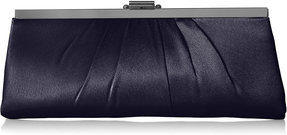 Satin Frame Evening Clutch Bag Purse With Shoulder Chain Included - Easy Pickins Store