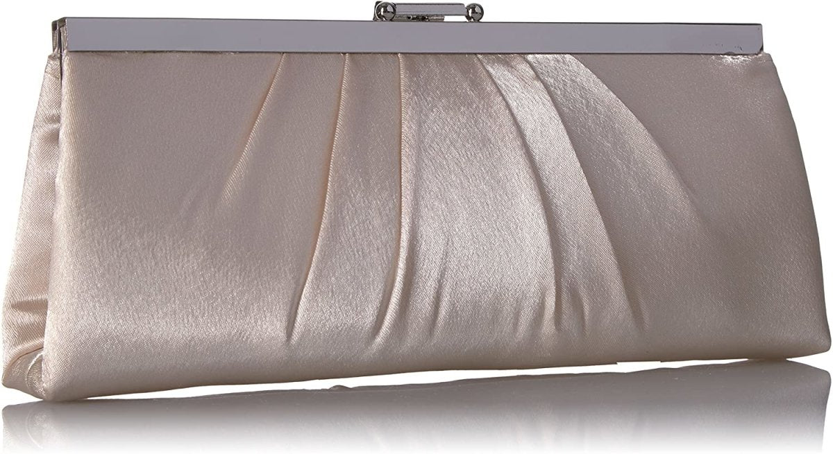 Satin Frame Evening Clutch Bag Purse With Shoulder Chain Included - Easy Pickins Store