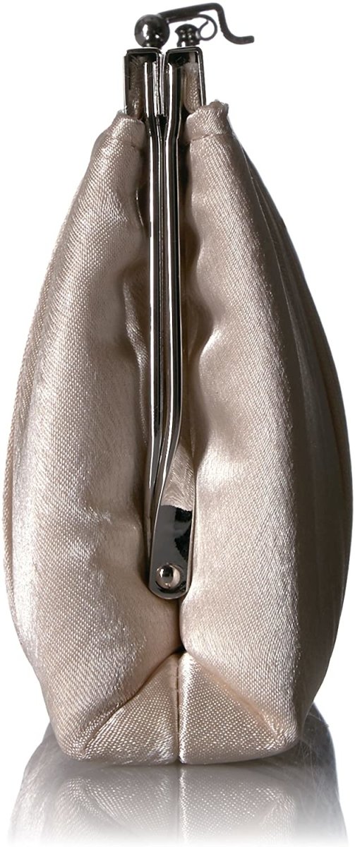 Satin Frame Evening Clutch Bag Purse With Shoulder Chain Included - Easy Pickins Store