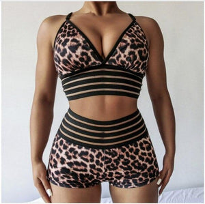Scrunch Butt Shorts Leopard Print Push Up - Easy Pickins Store