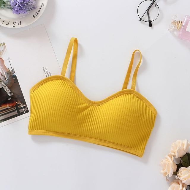 Seamless Bras Women Wire Free Sexy Comfortable Beauty Back Underwear Solid Color Thread Gathered Bra - Easy Pickins Store