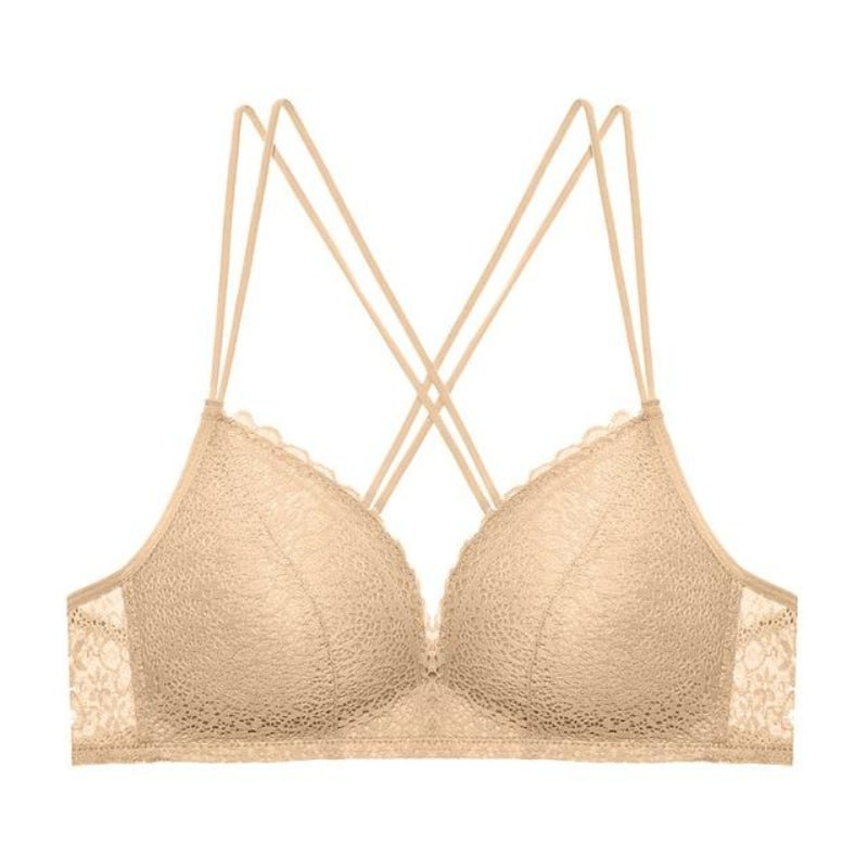 Seamless Push Up Lace Floral Bra Wire Free Adjustable - Easy Pickins Store