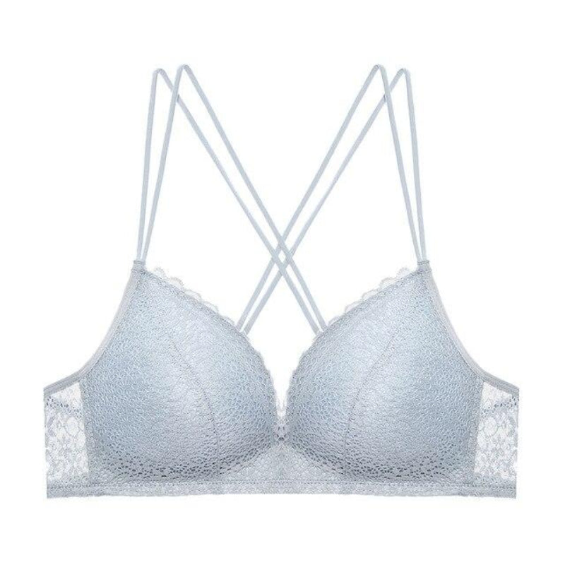 Seamless Push Up Lace Floral Bra Wire Free Adjustable Upper Underwear - Easy Pickins Store