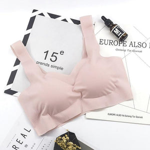 Seamless Vest Padded Brassiere Sleeping Underwear - Easy Pickins Store