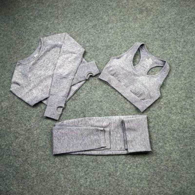 Seamless Yoga Sets Workout Sportswear Gym Clothing Fitness Leggings Sports Clothes High Waist Pants - Easy Pickins Store
