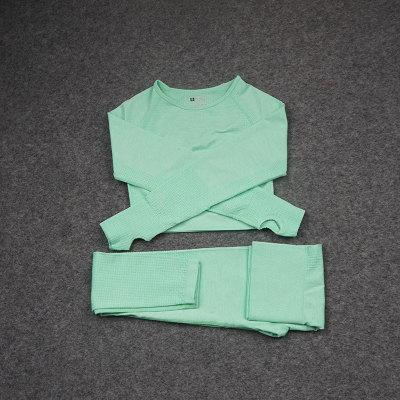 Seamless Yoga Sets Workout Sportswear Gym Clothing Fitness Leggings Sports Clothes High Waist Pants - Easy Pickins Store