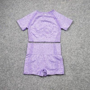 Seamless Yoga Sets Workout Sportswear Gym Clothing Fitness Leggings Sports Clothes High Waist Pants - Easy Pickins Store